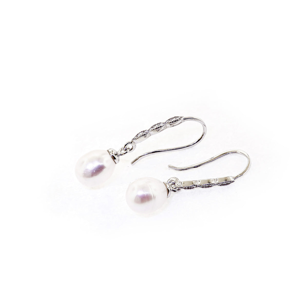 Aretes Perla Plata