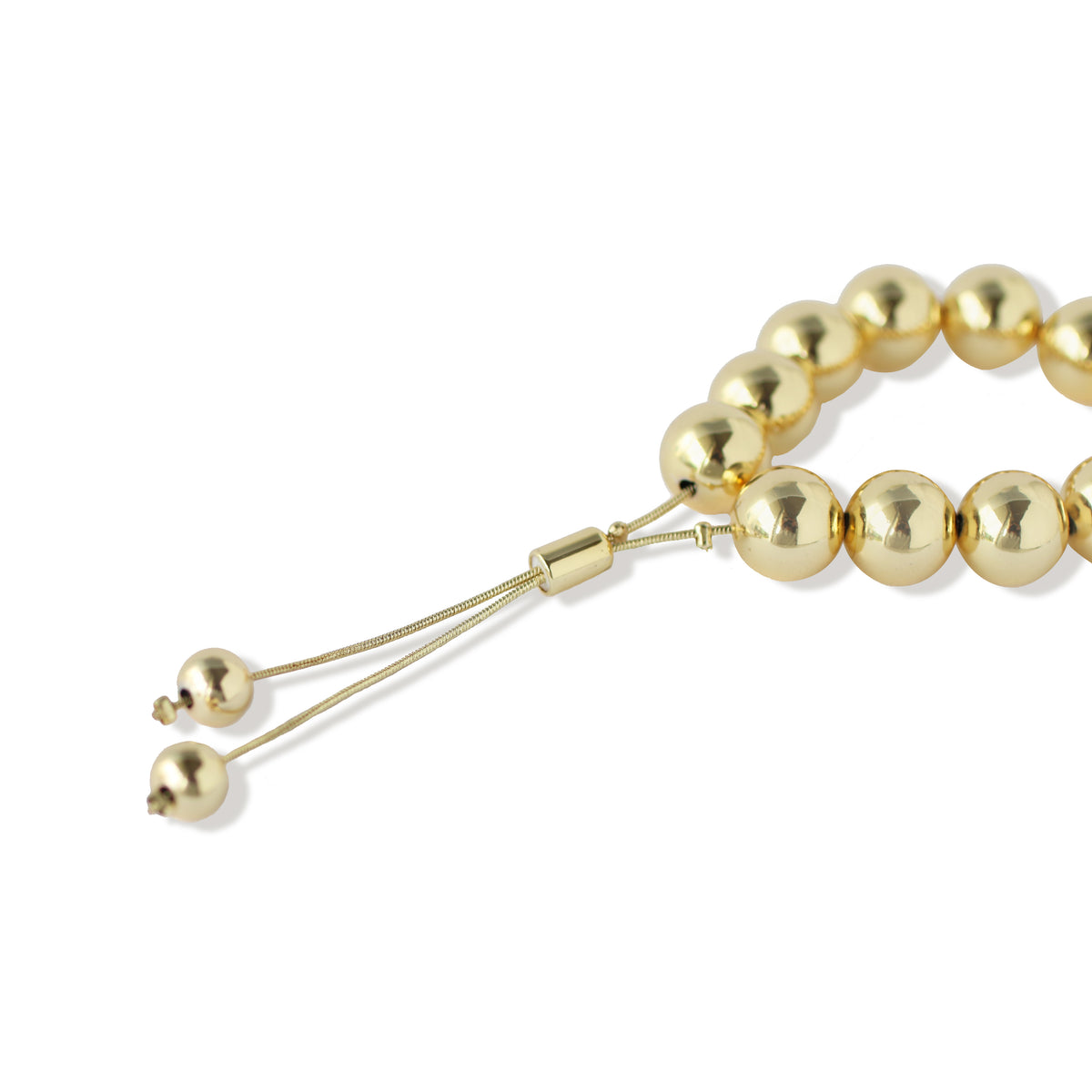 Pulsera Bolitas Dorada