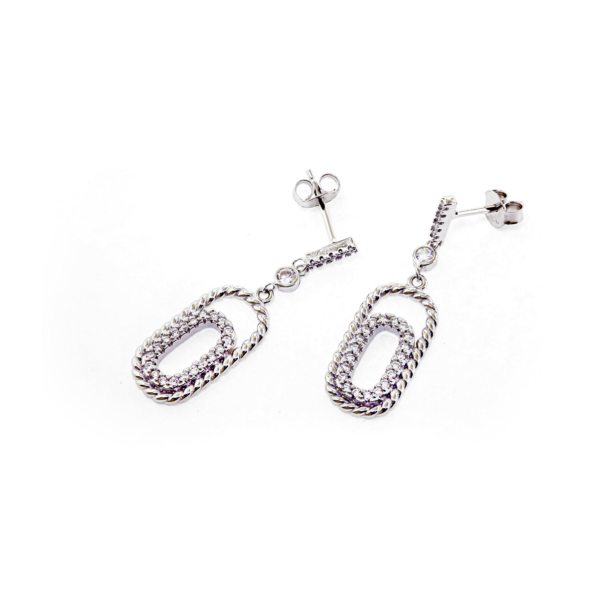 Aretes Chain Plata