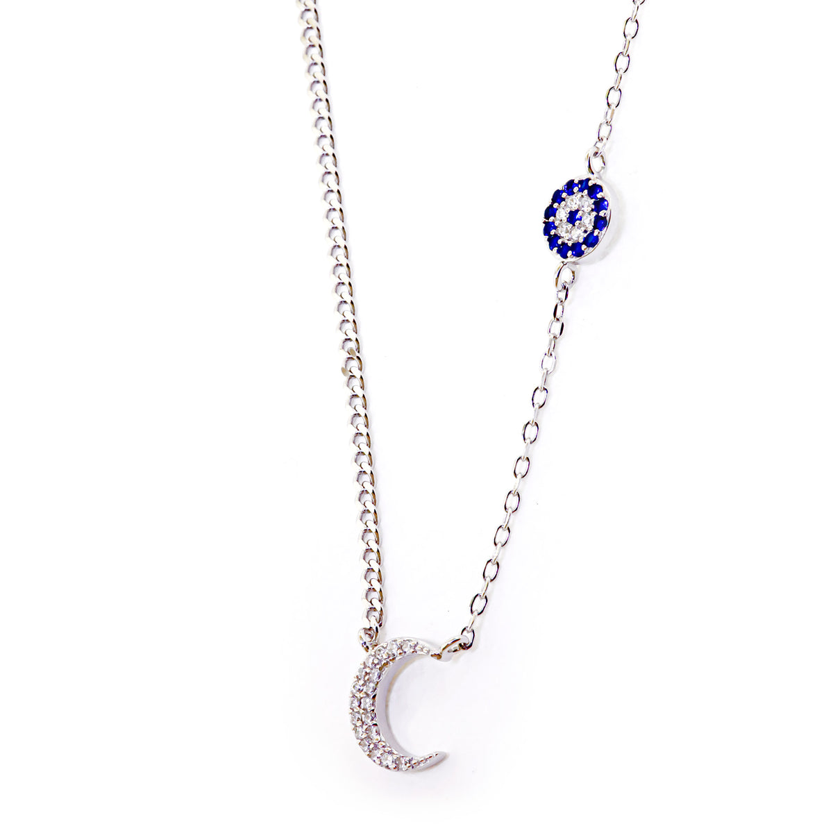 Collar Luna Turca Plata
