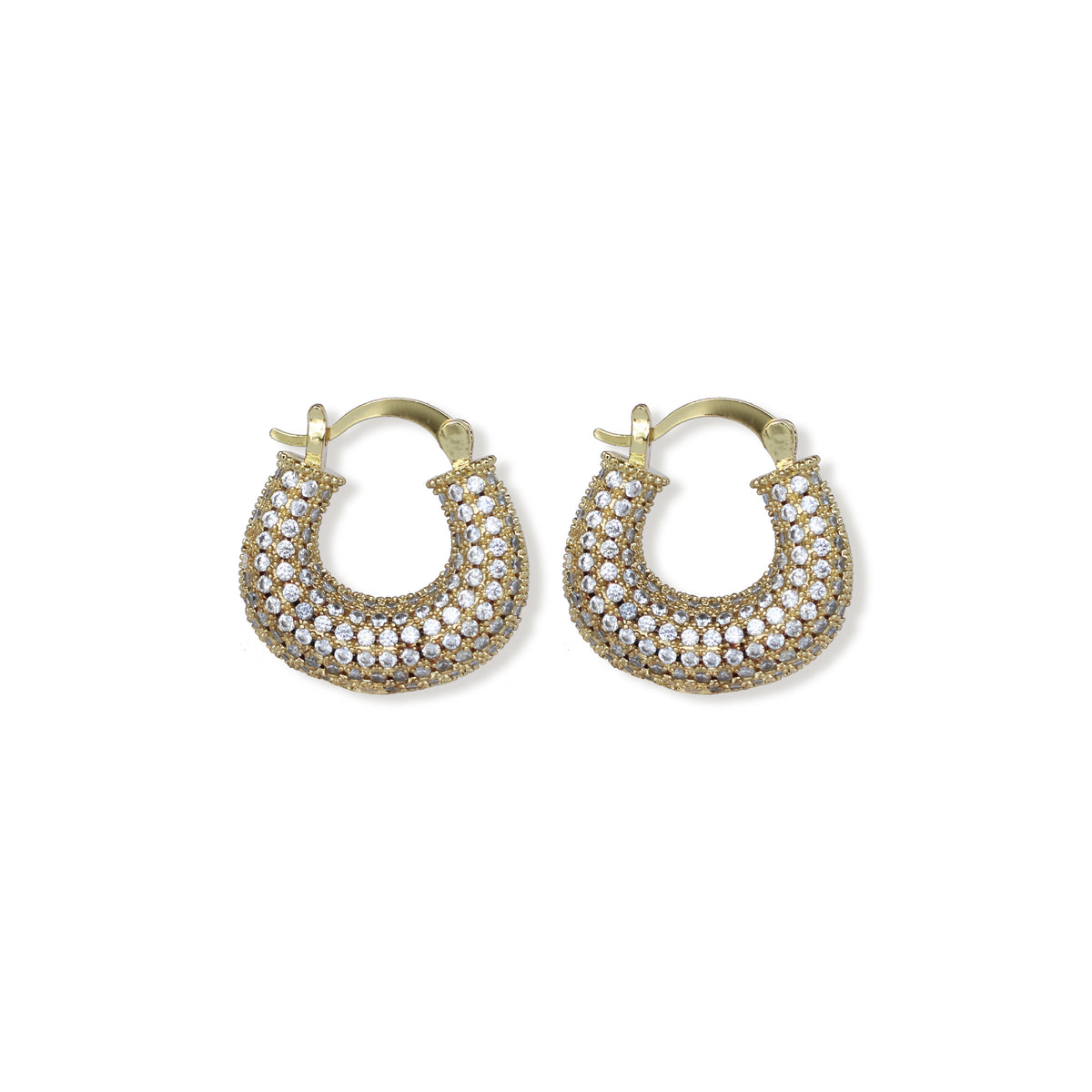 Arracadas Chunky con Zirconia