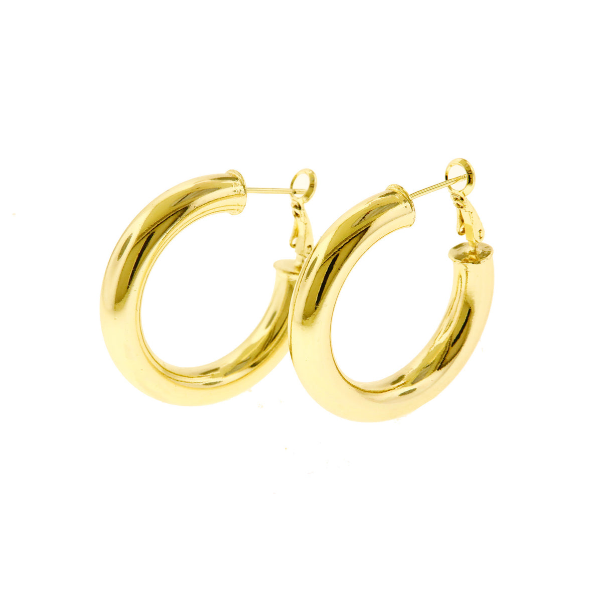 Gold Basic Hoop Earrings