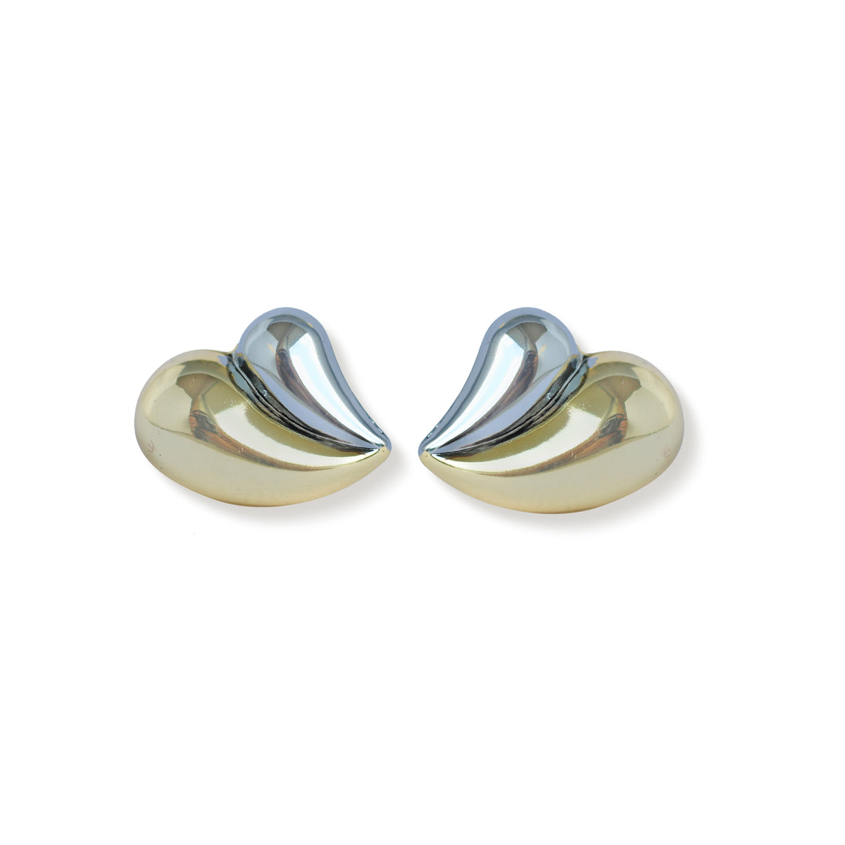 Aretes Corazón Combinado