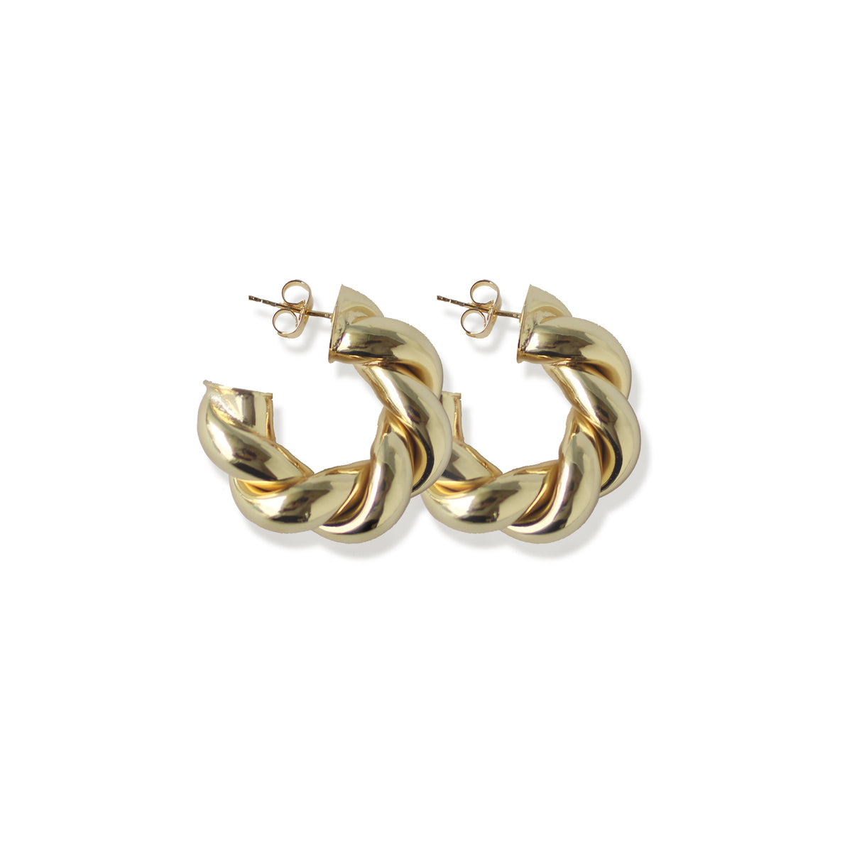 Arracadas Espiral Dorada