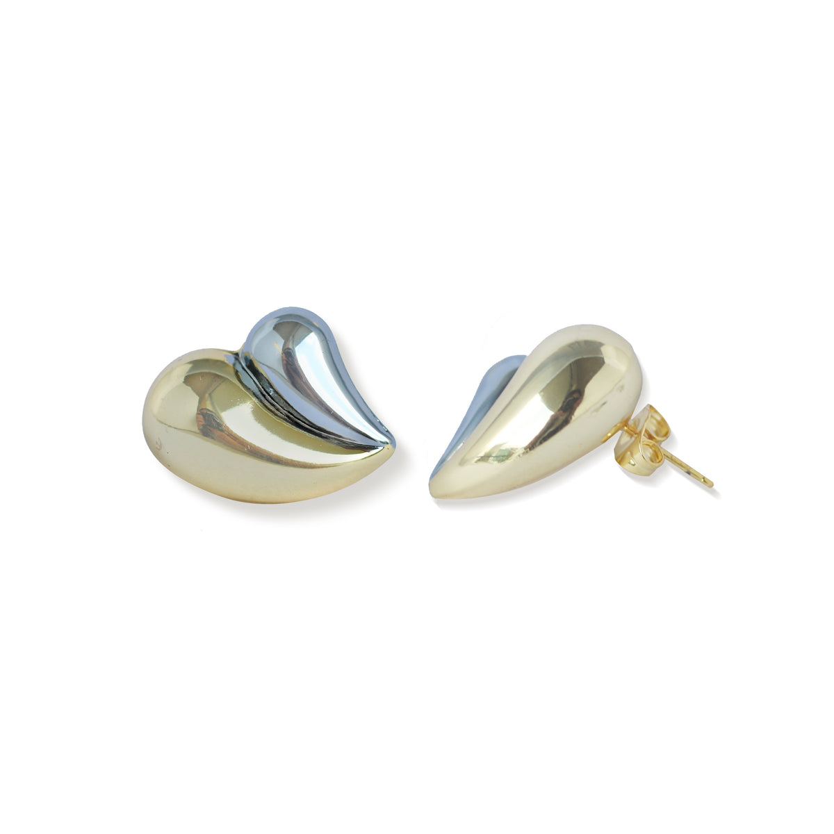 Aretes Corazón Combinado