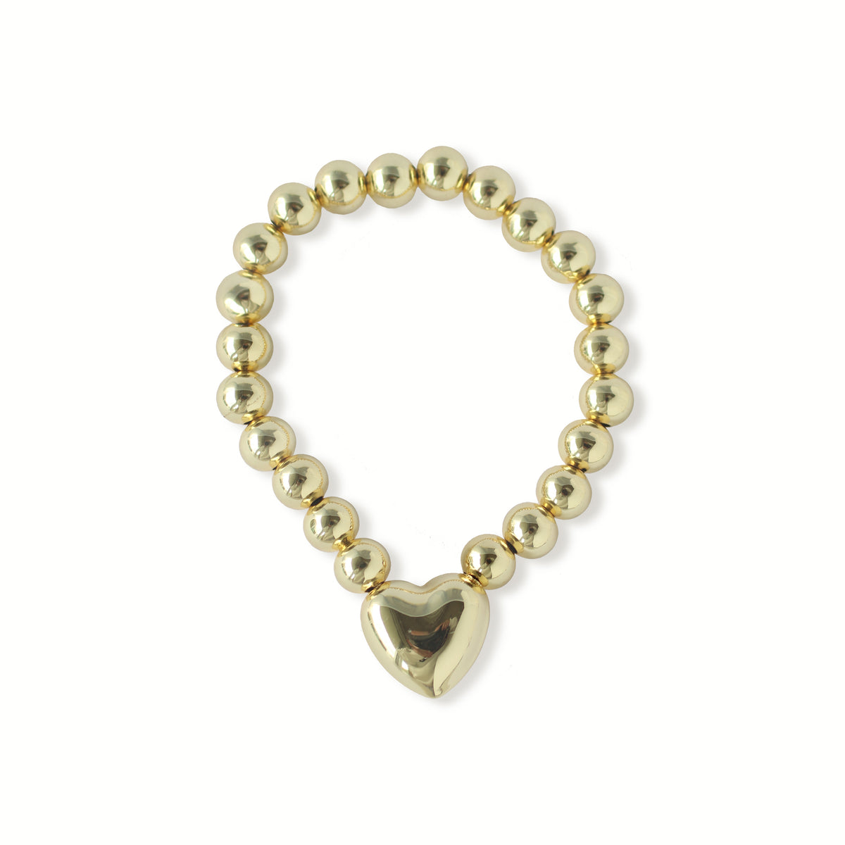 Pulsera Corazón Dorado