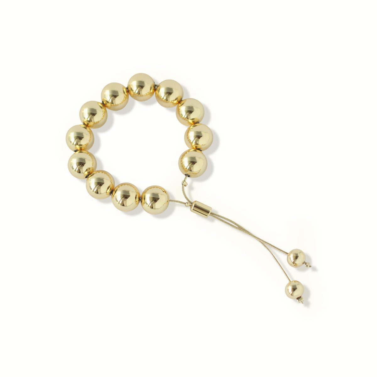 Pulsera Bolitas Dorada